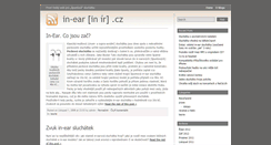 Desktop Screenshot of in-ear.cz