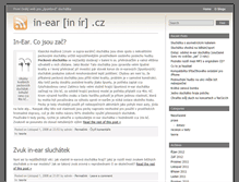 Tablet Screenshot of in-ear.cz